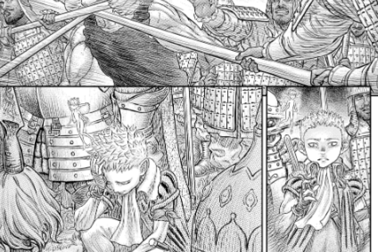 RAW Berserk Manga Chapitre 384 RAW Scan, Daiba annonce que Guts n’est pas emprisonné