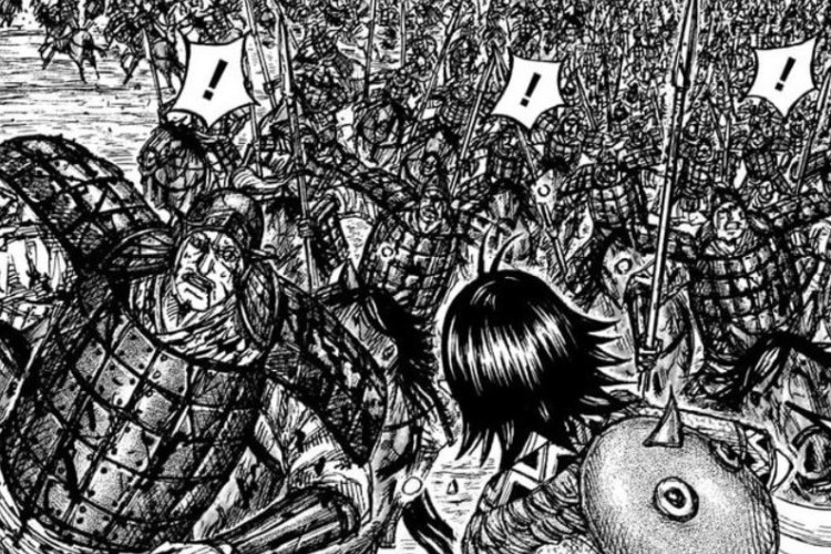 Signification de la Fin du Chapitre 884 du Manga Kingdom Scan VF FR, RAW) ! Shin Porte Tout le Poids